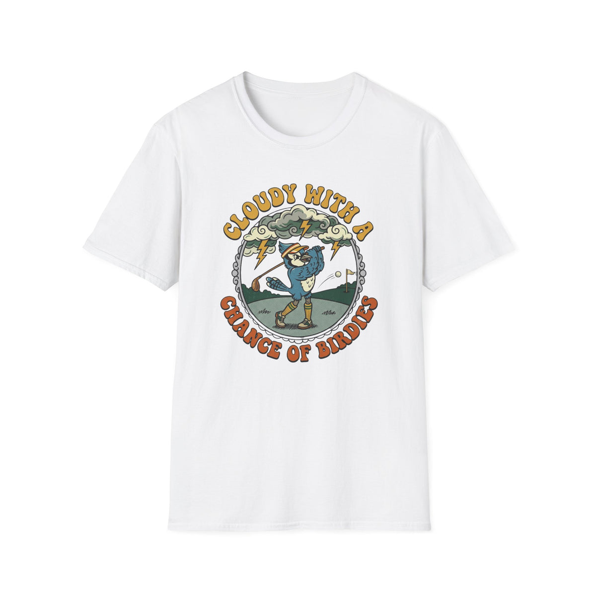 Cloudy with a chance of Birdies Golf T-shirt