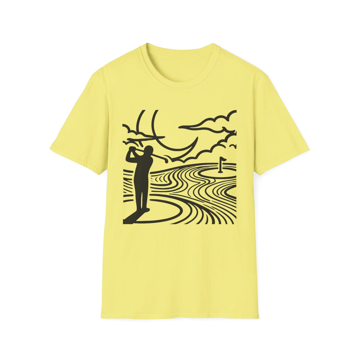 Moonlit Fairways Golf T-shirt