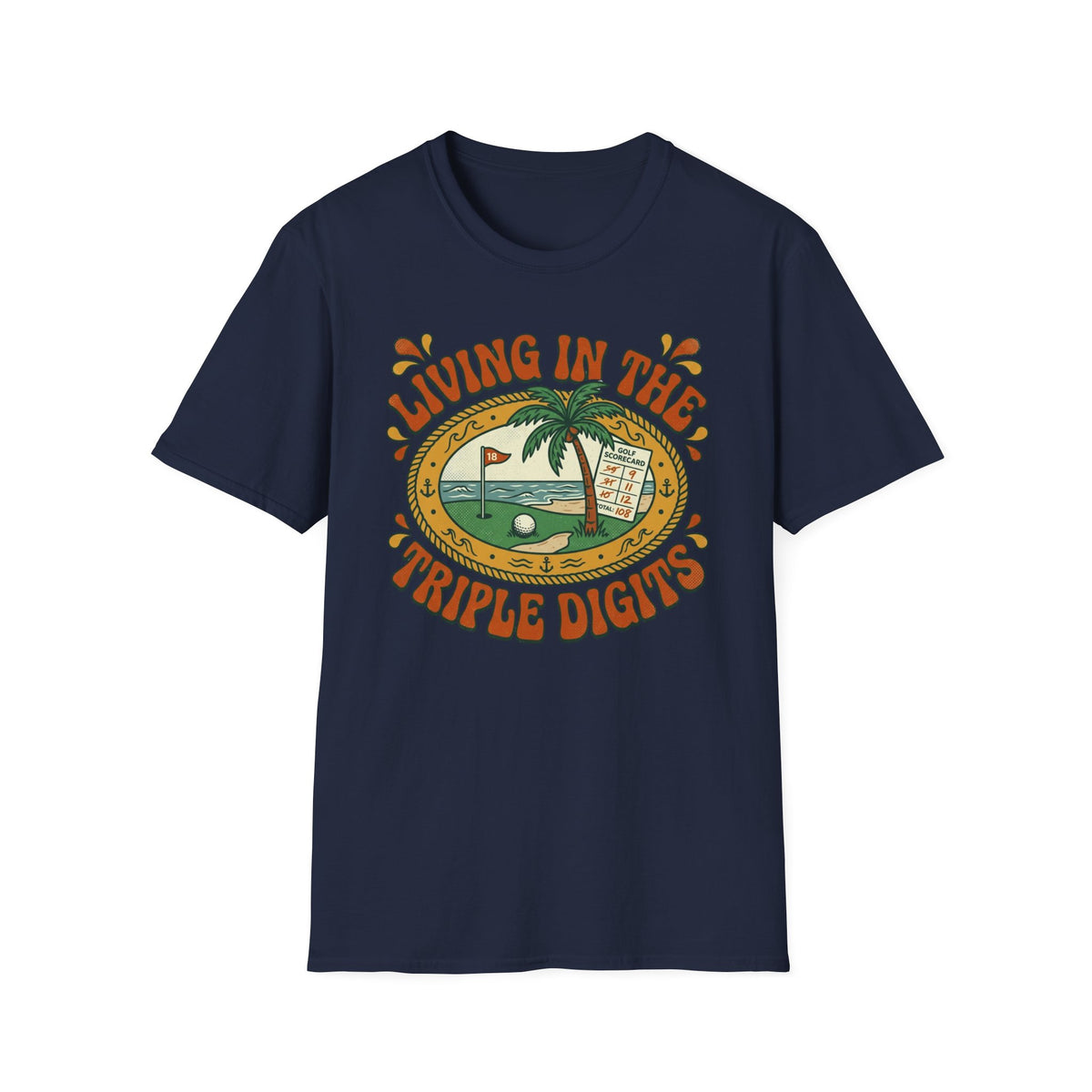 Living in the Triple Digits Golf T-shirt