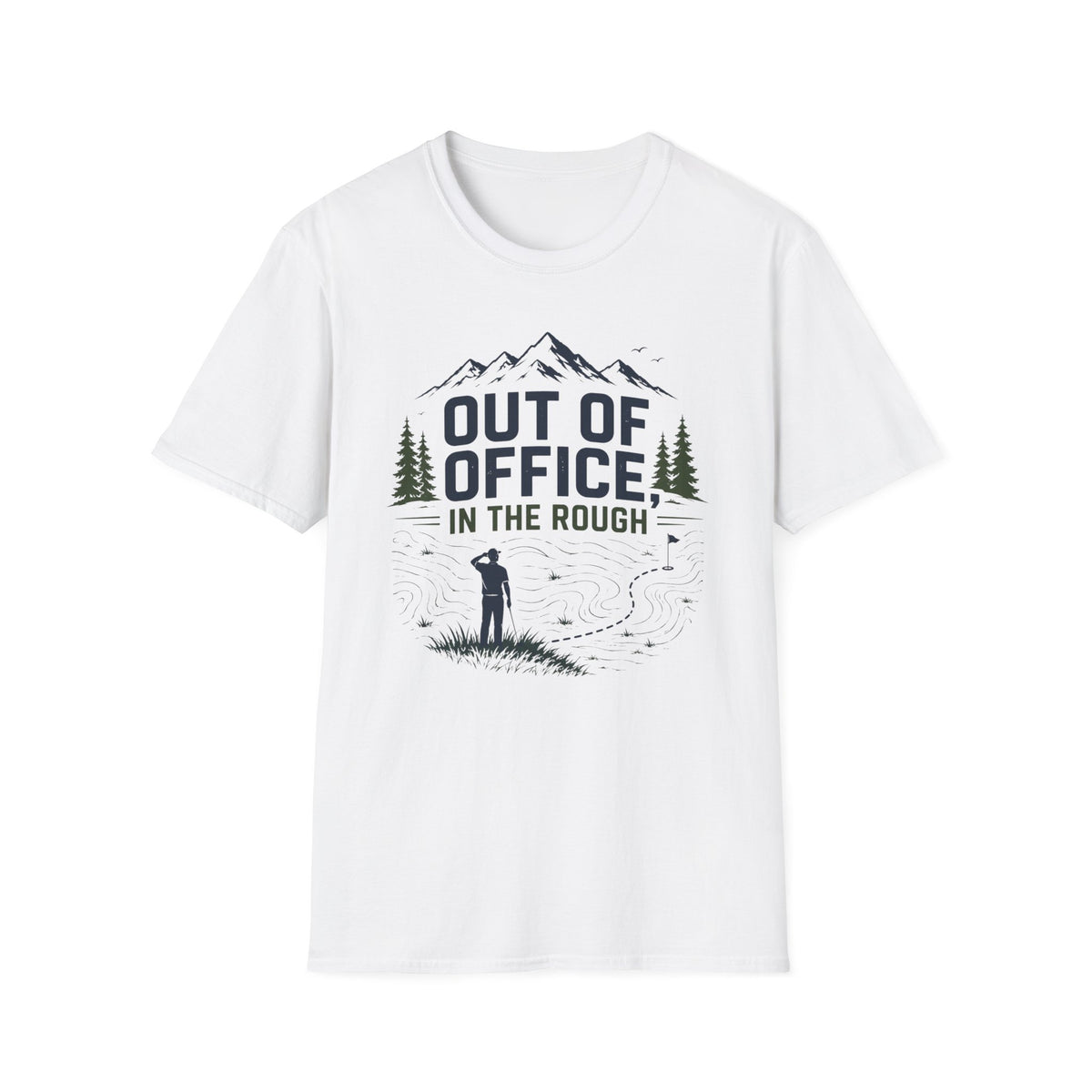 Out of Office in the Rough Golf T-shirt
