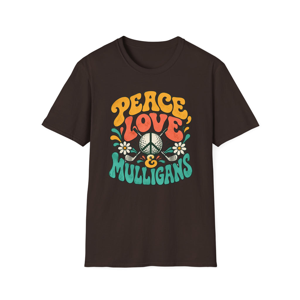 Peace, Love & Mulligans Golf T-shirt