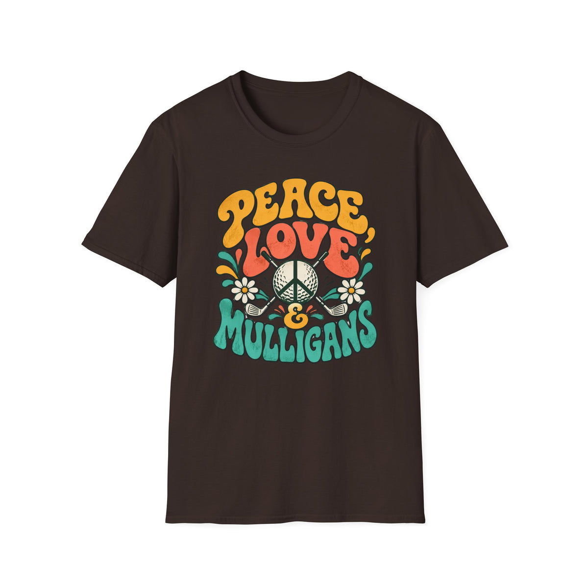 Peace, Love & Mulligans Golf T-shirt