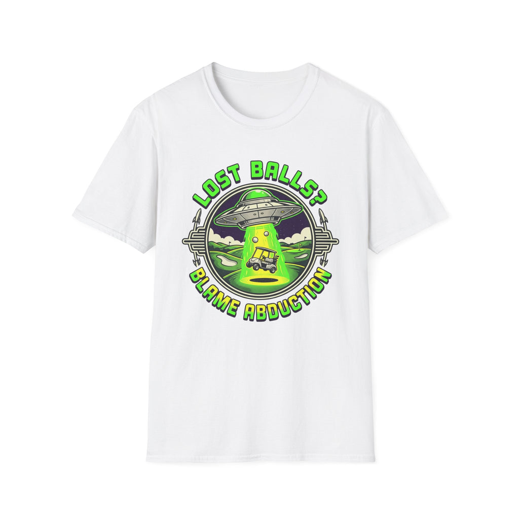 Blame Abduction Golf T-shirt