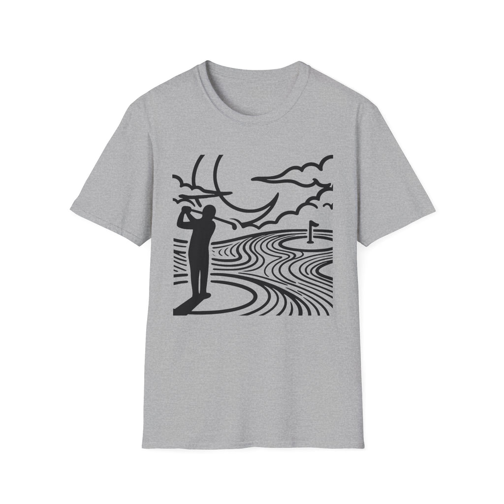Moonlit Fairways Golf T-shirt