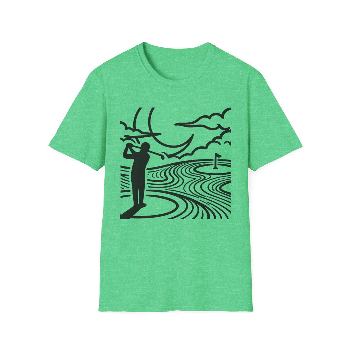 Moonlit Fairways Golf T-shirt