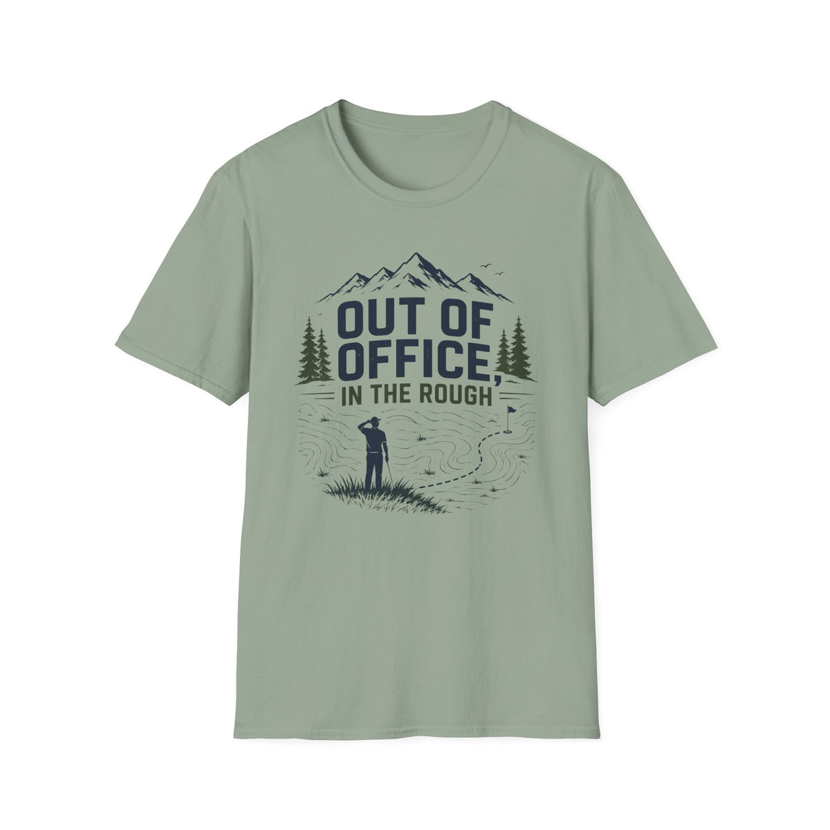 Out of Office in the Rough Golf T-shirt
