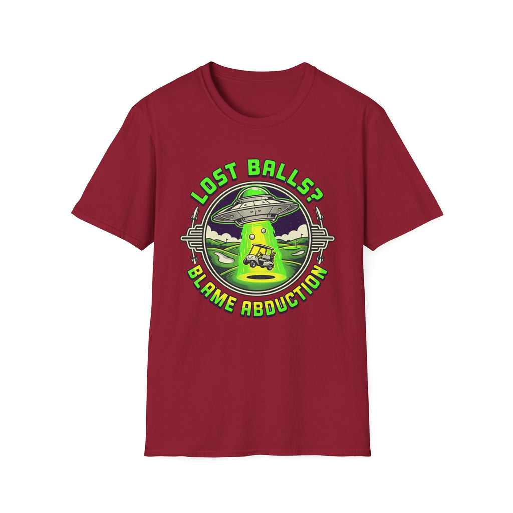 Blame Abduction Golf T-shirt