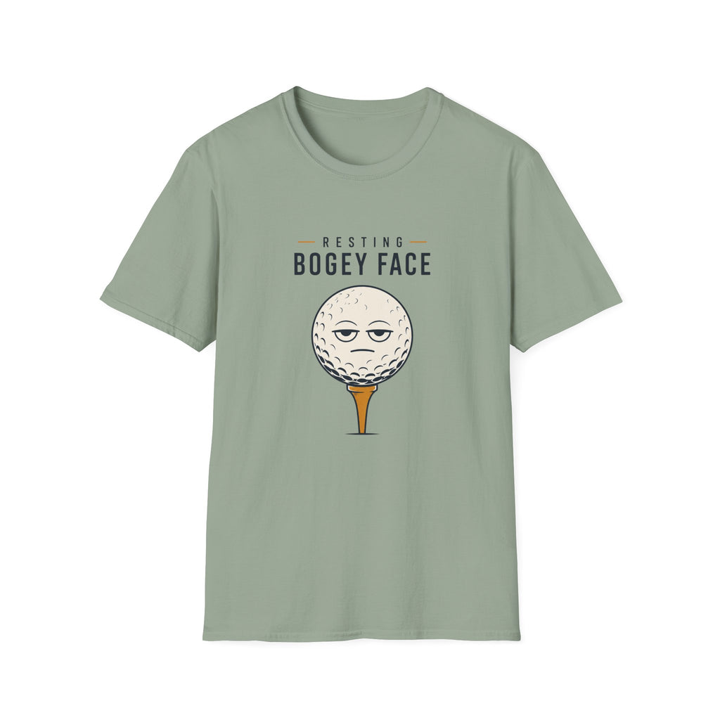 Resting Bogey Face Golf T-shirt