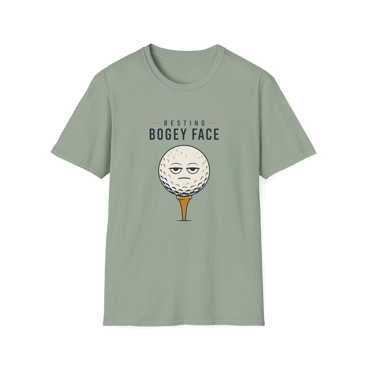 Resting Bogey Face Golf T-shirt