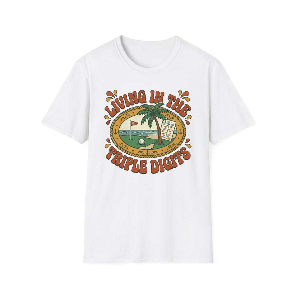 Living in the Triple Digits Golf T-shirt