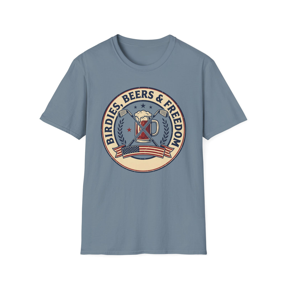 Birdies, Beers and Freedom Golf T-shirt