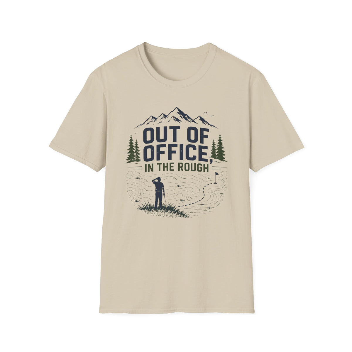 Out of Office in the Rough Golf T-shirt