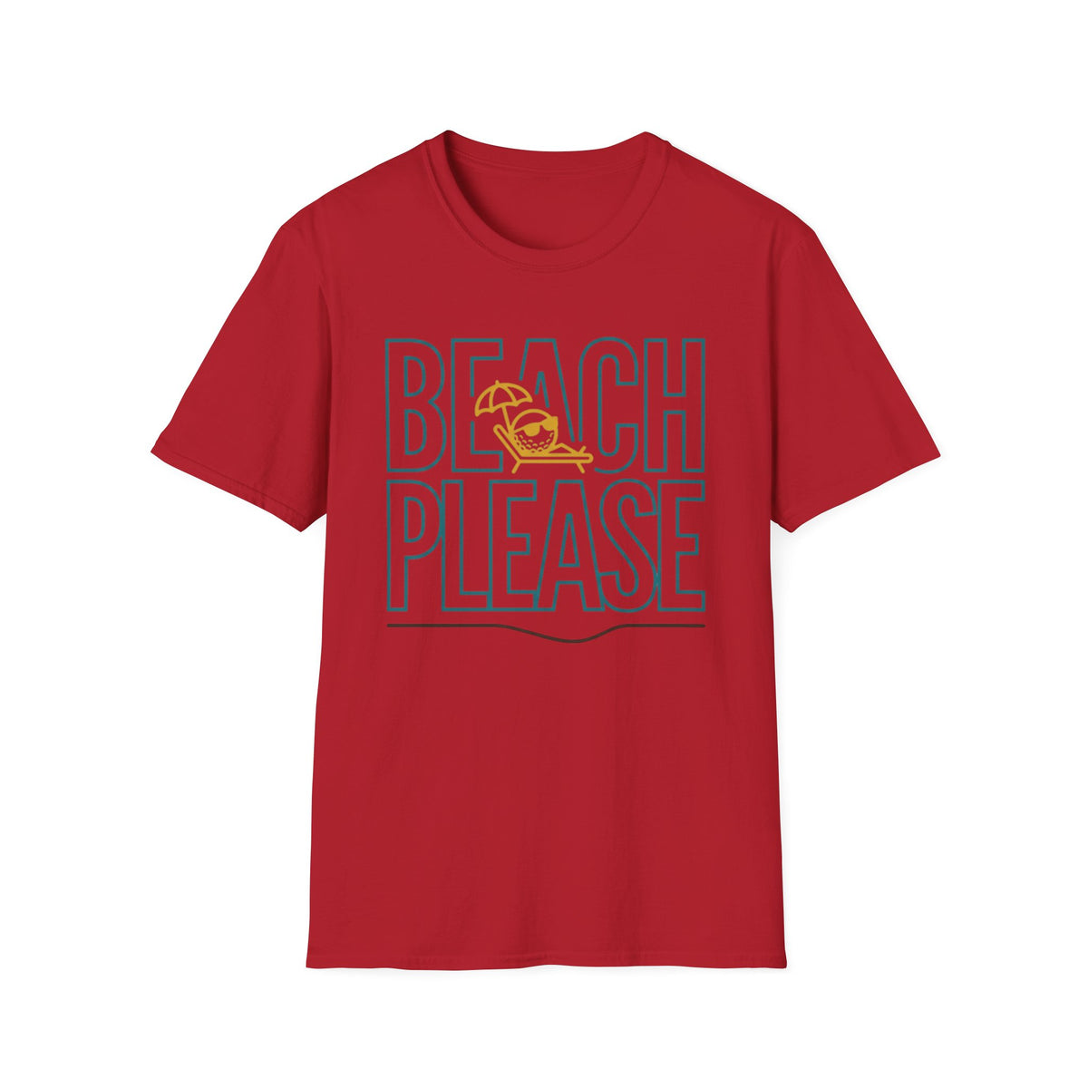 Beach Please Golf T-shirt