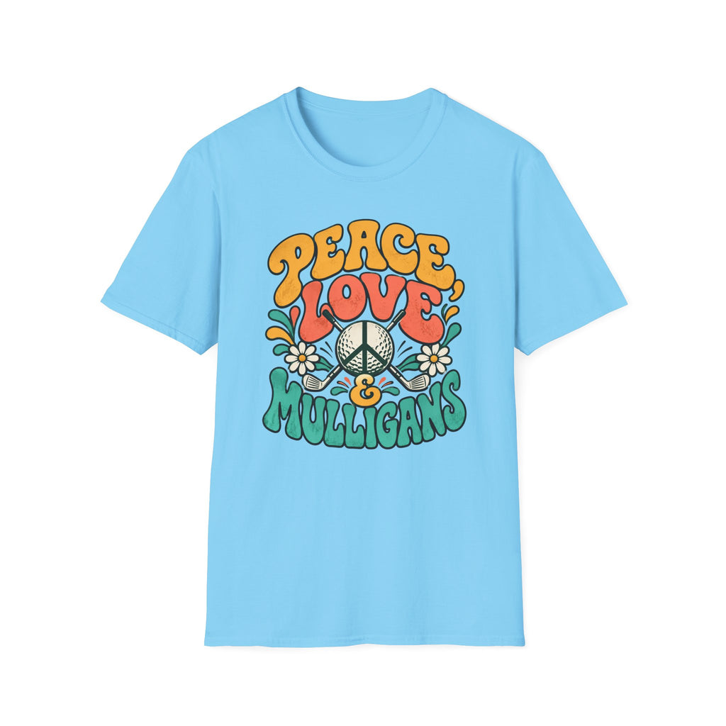 Peace, Love & Mulligans Golf T-shirt