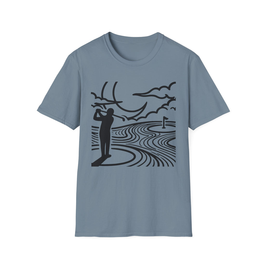 Moonlit Fairways Golf T-shirt