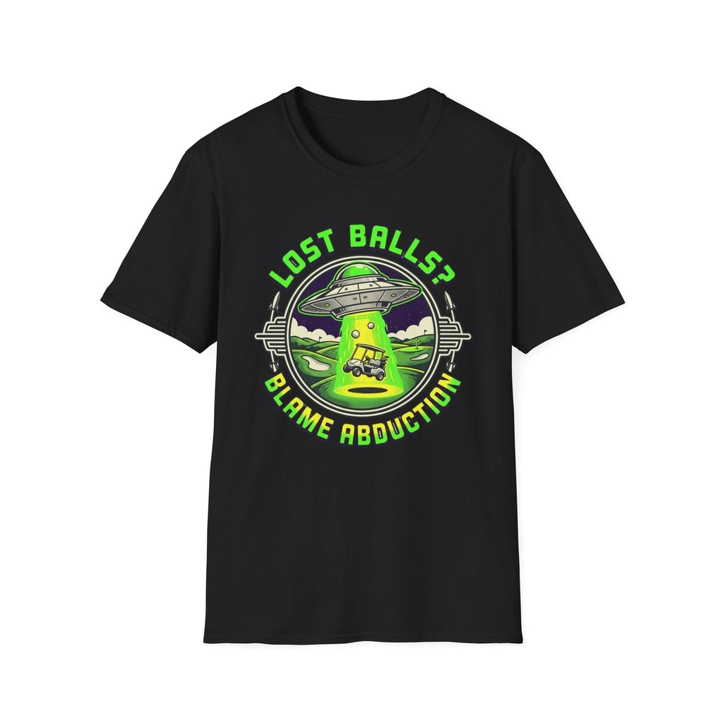 Blame Abduction Golf T-shirt
