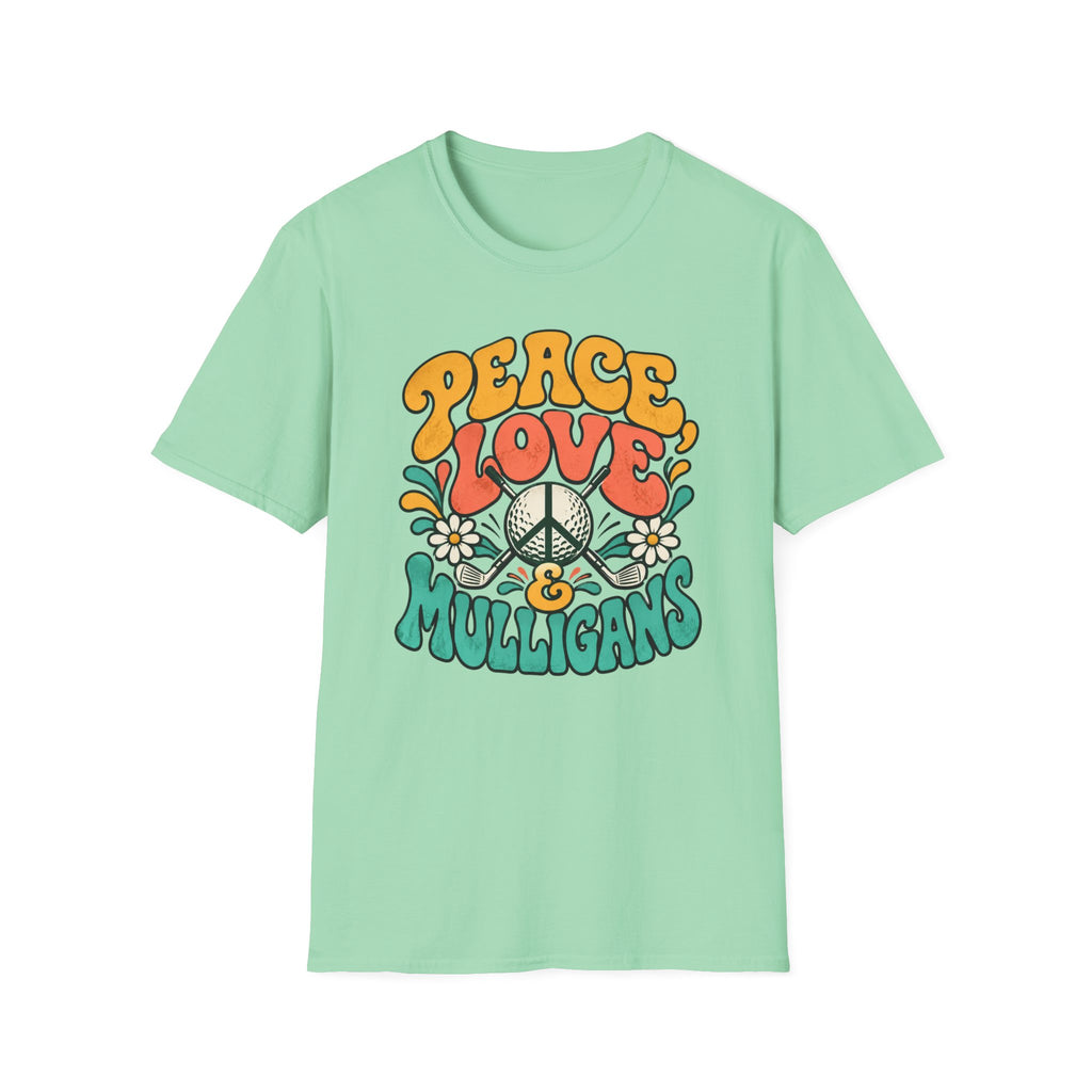 Peace, Love & Mulligans Golf T-shirt