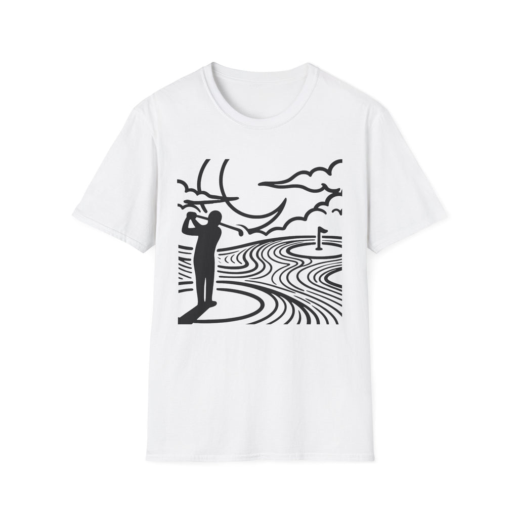 Moonlit Fairways Golf T-shirt