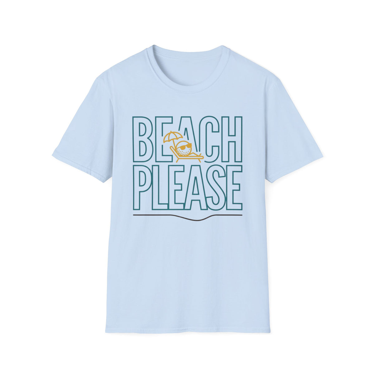 Beach Please Golf T-shirt
