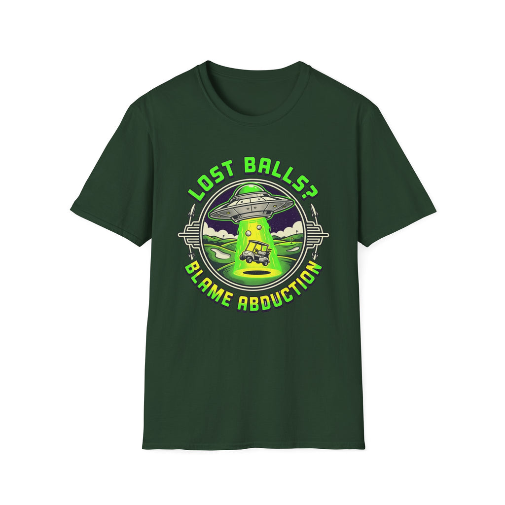 Blame Abduction Golf T-shirt