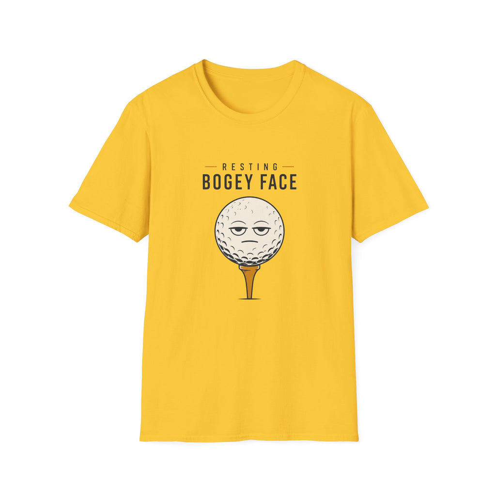 Resting Bogey Face Golf T-shirt