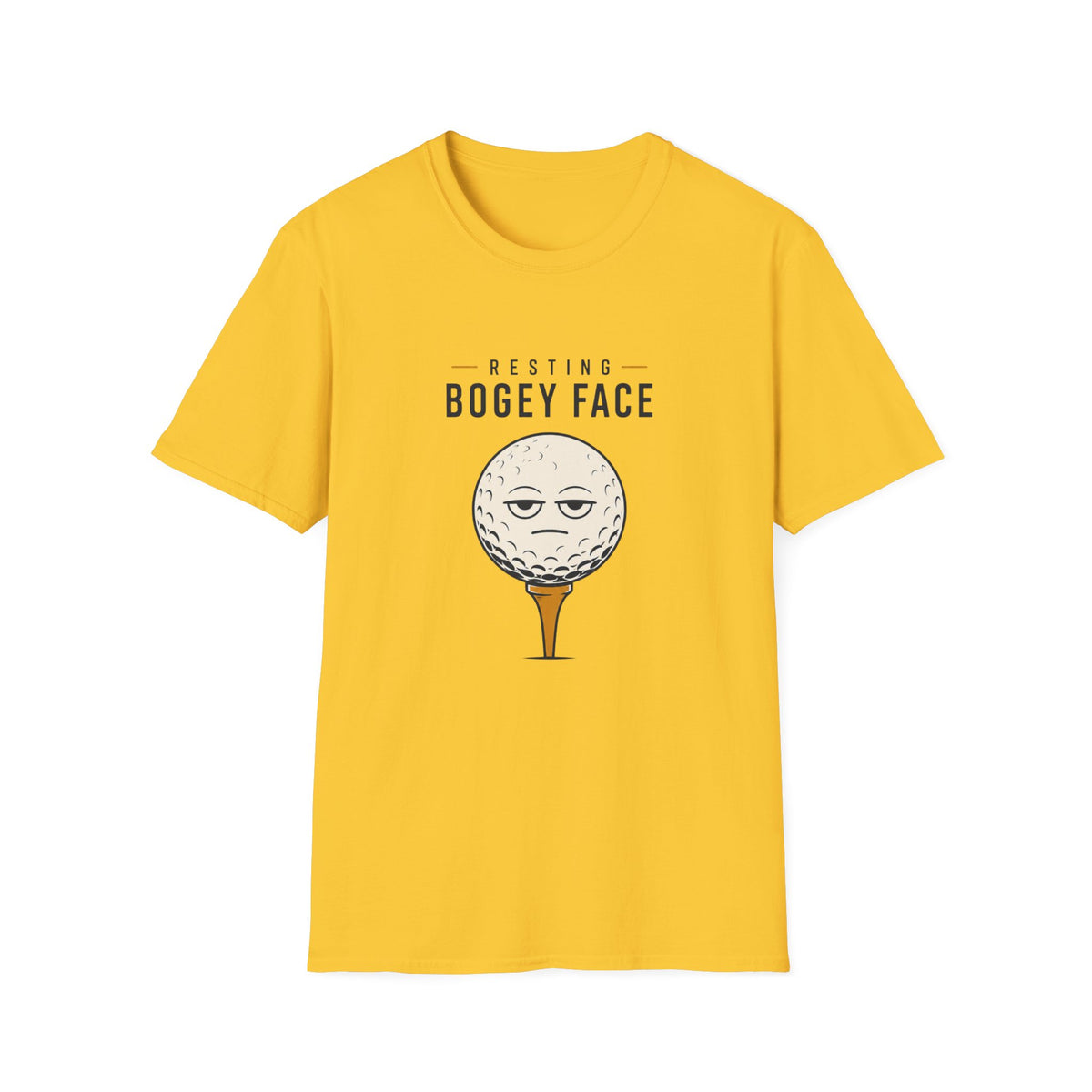Resting Bogey Face Golf T-shirt