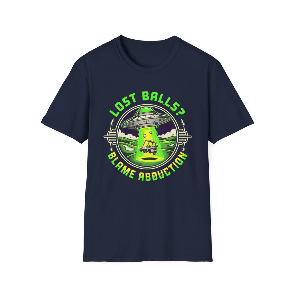 Blame Abduction Golf T-shirt