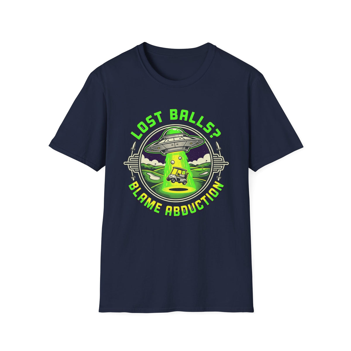 Blame Abduction Golf T-shirt