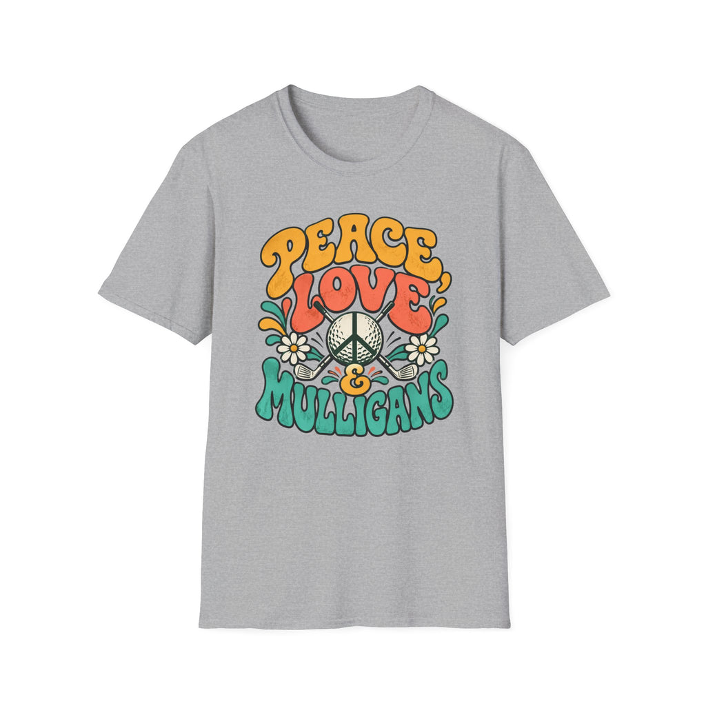 Peace, Love & Mulligans Golf T-shirt