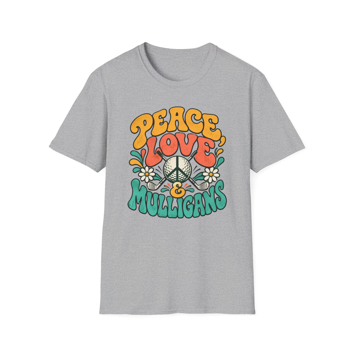 Peace, Love & Mulligans Golf T-shirt