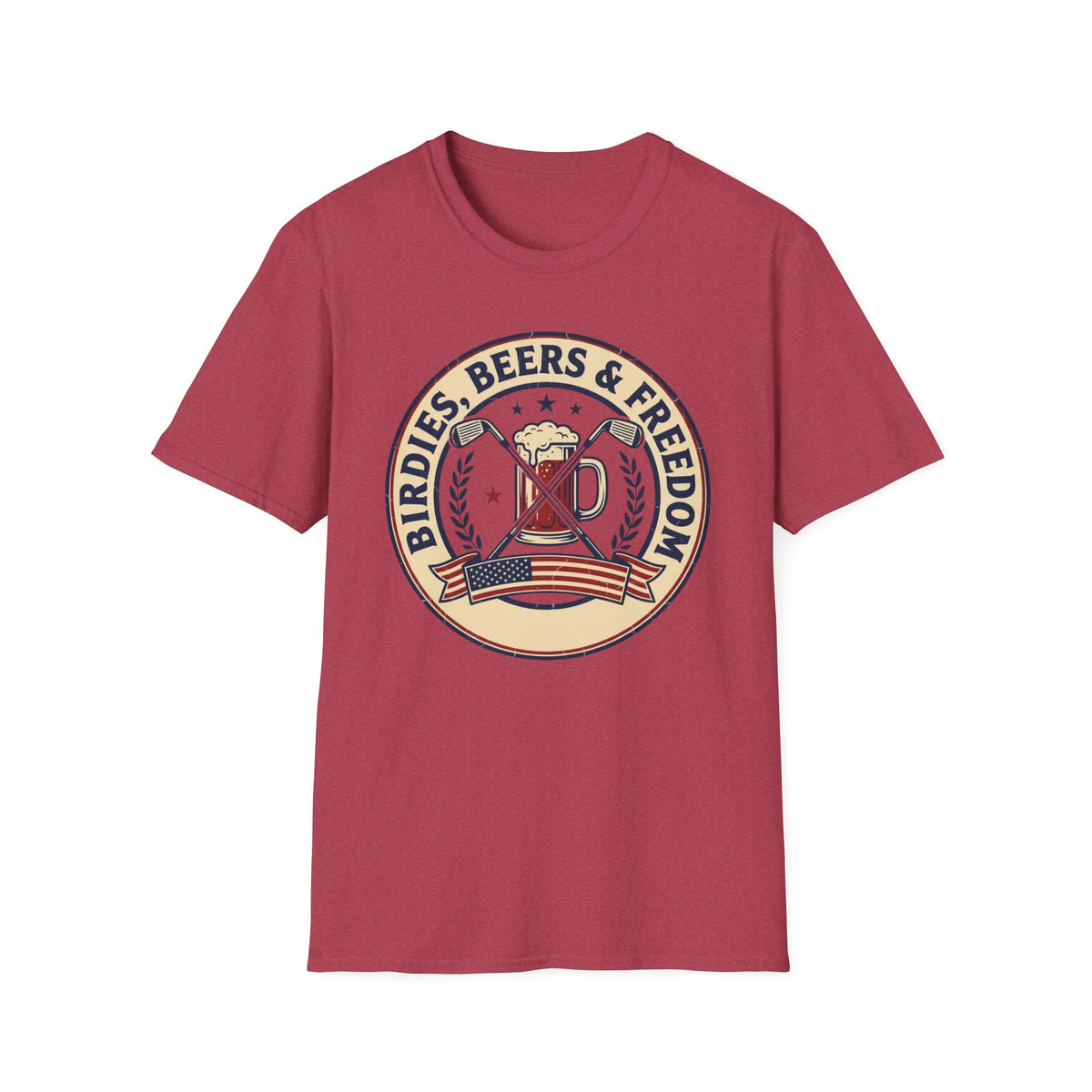 Birdies, Beers and Freedom Golf T-shirt