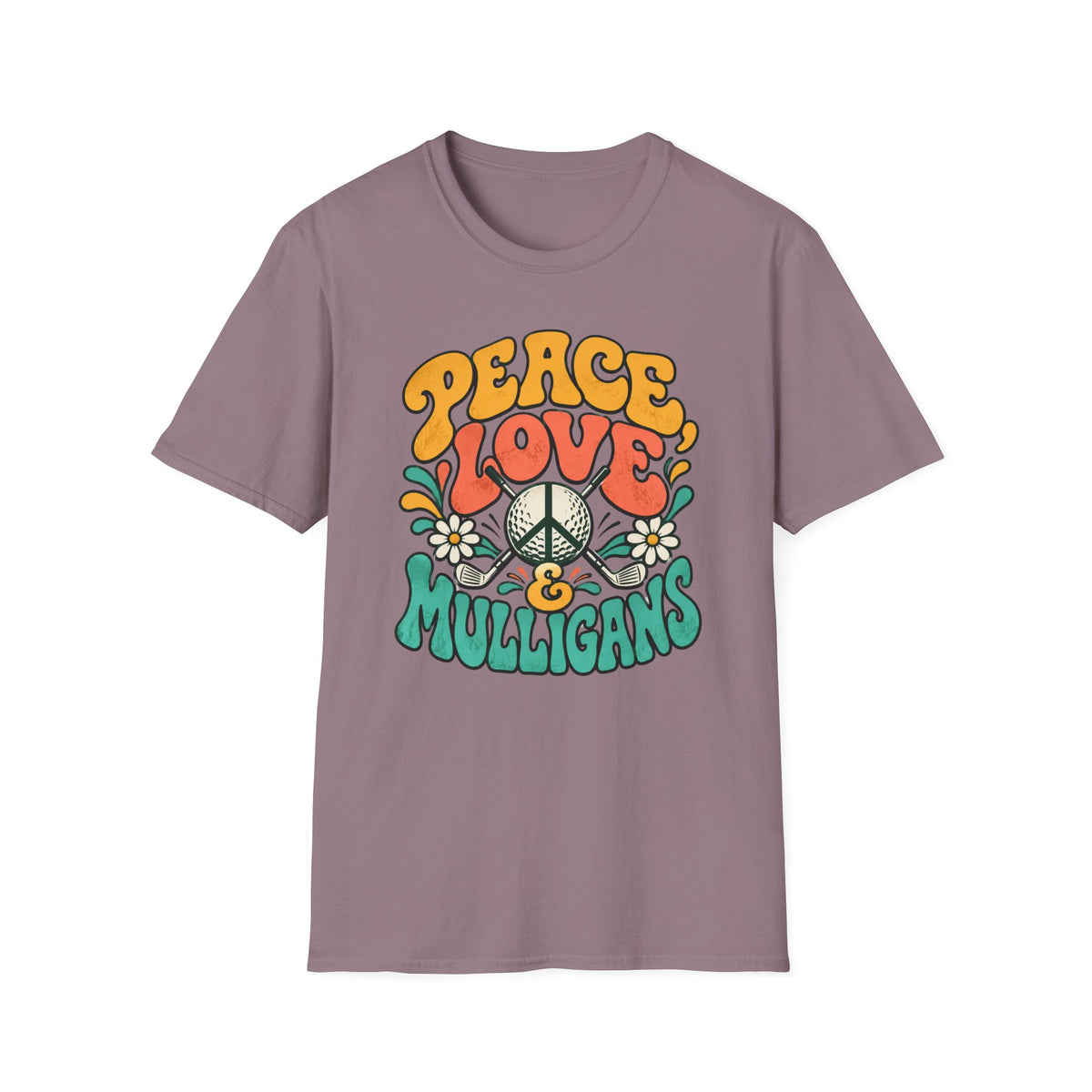 Peace, Love & Mulligans Golf T-shirt