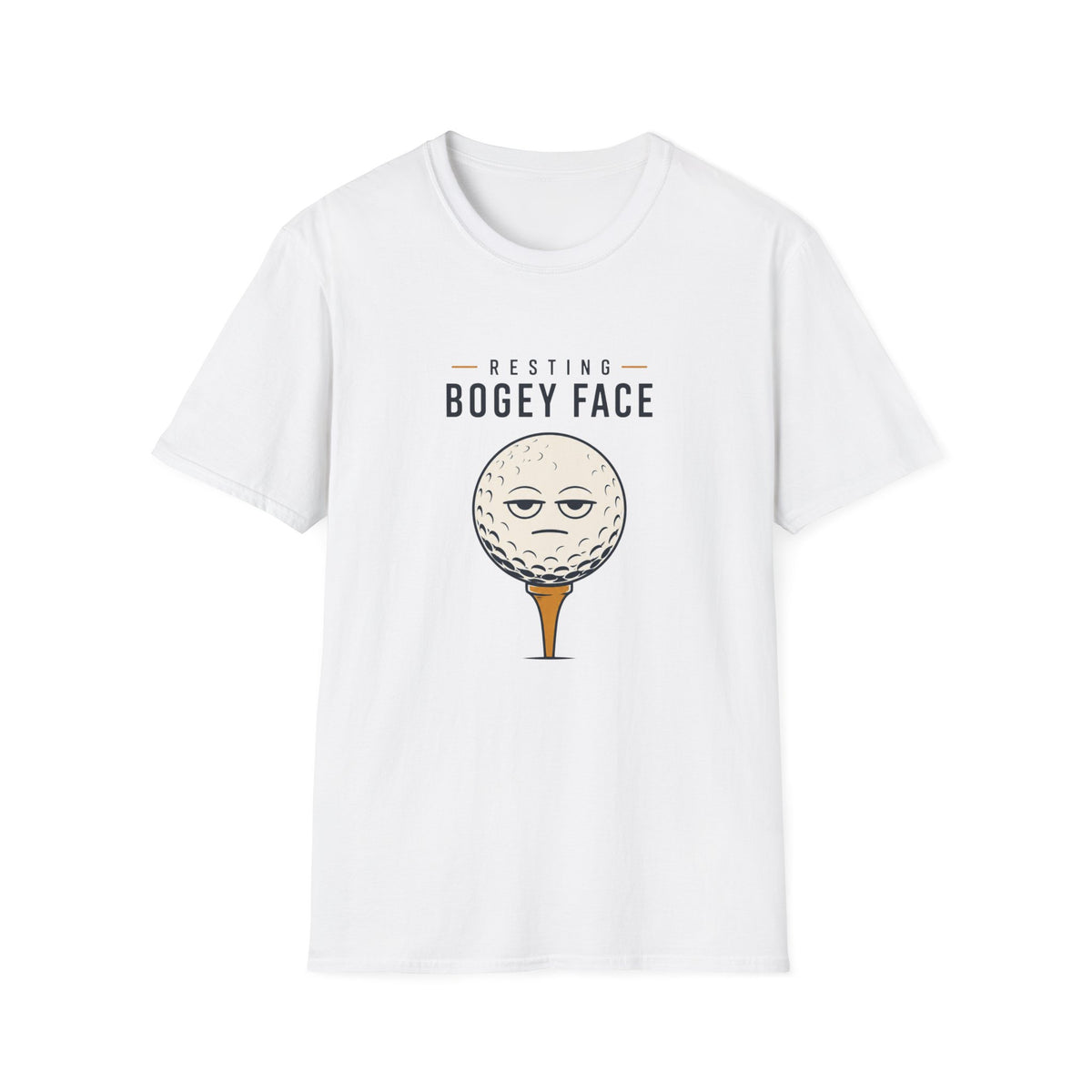 Resting Bogey Face Golf T-shirt