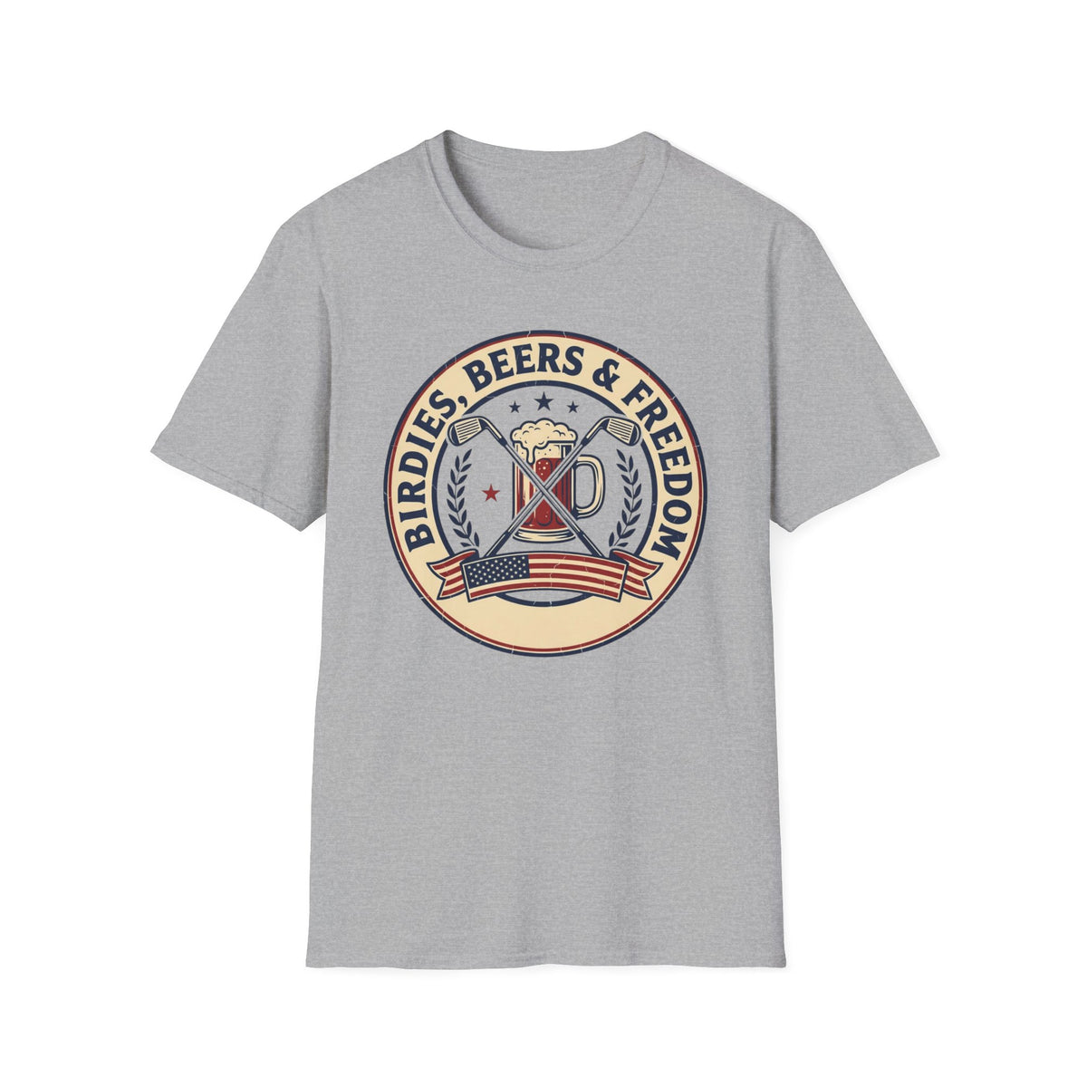 Birdies, Beers and Freedom Golf T-shirt