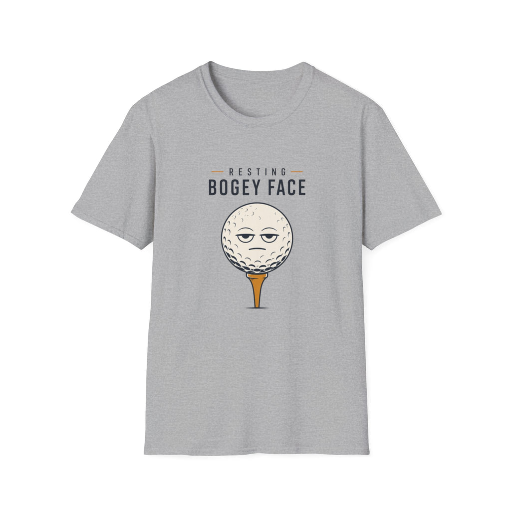 Resting Bogey Face Golf T-shirt