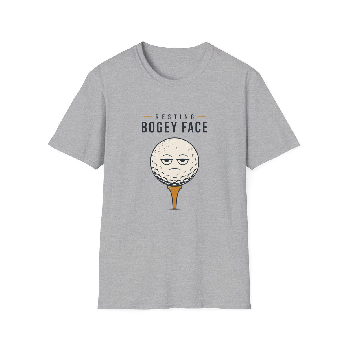 Resting Bogey Face Golf T-shirt