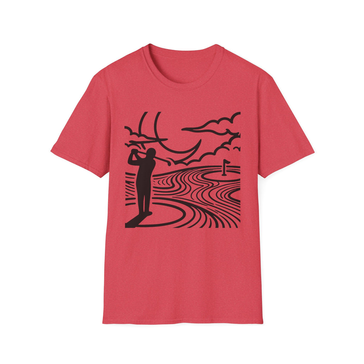 Moonlit Fairways Golf T-shirt