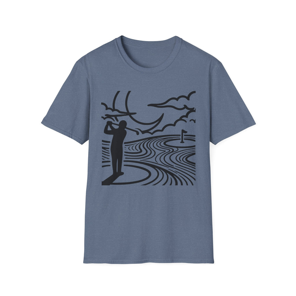 Moonlit Fairways Golf T-shirt