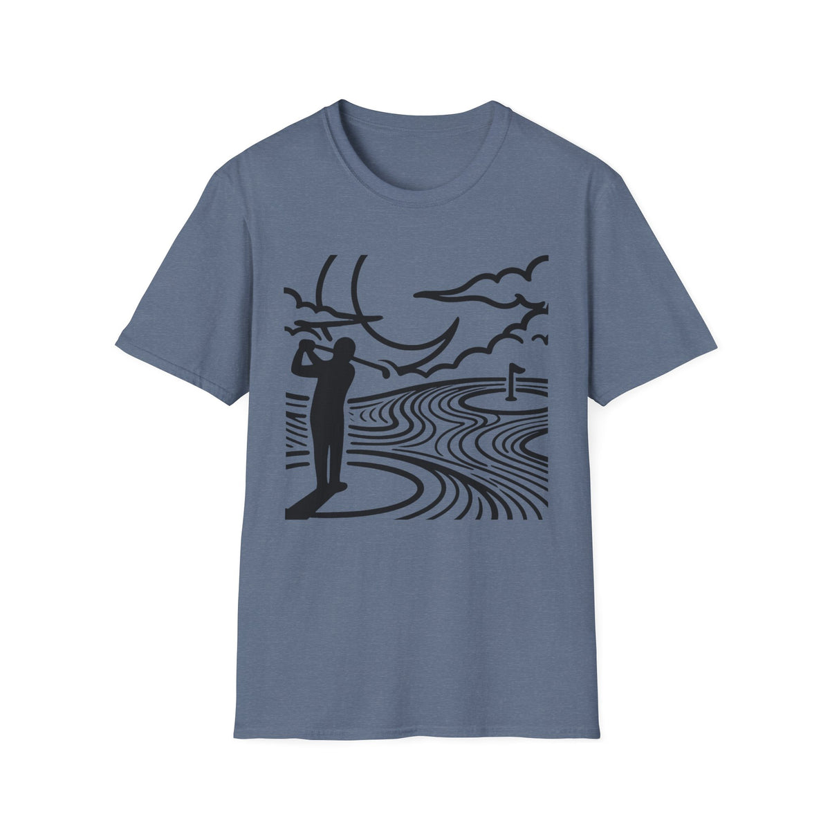 Moonlit Fairways Golf T-shirt