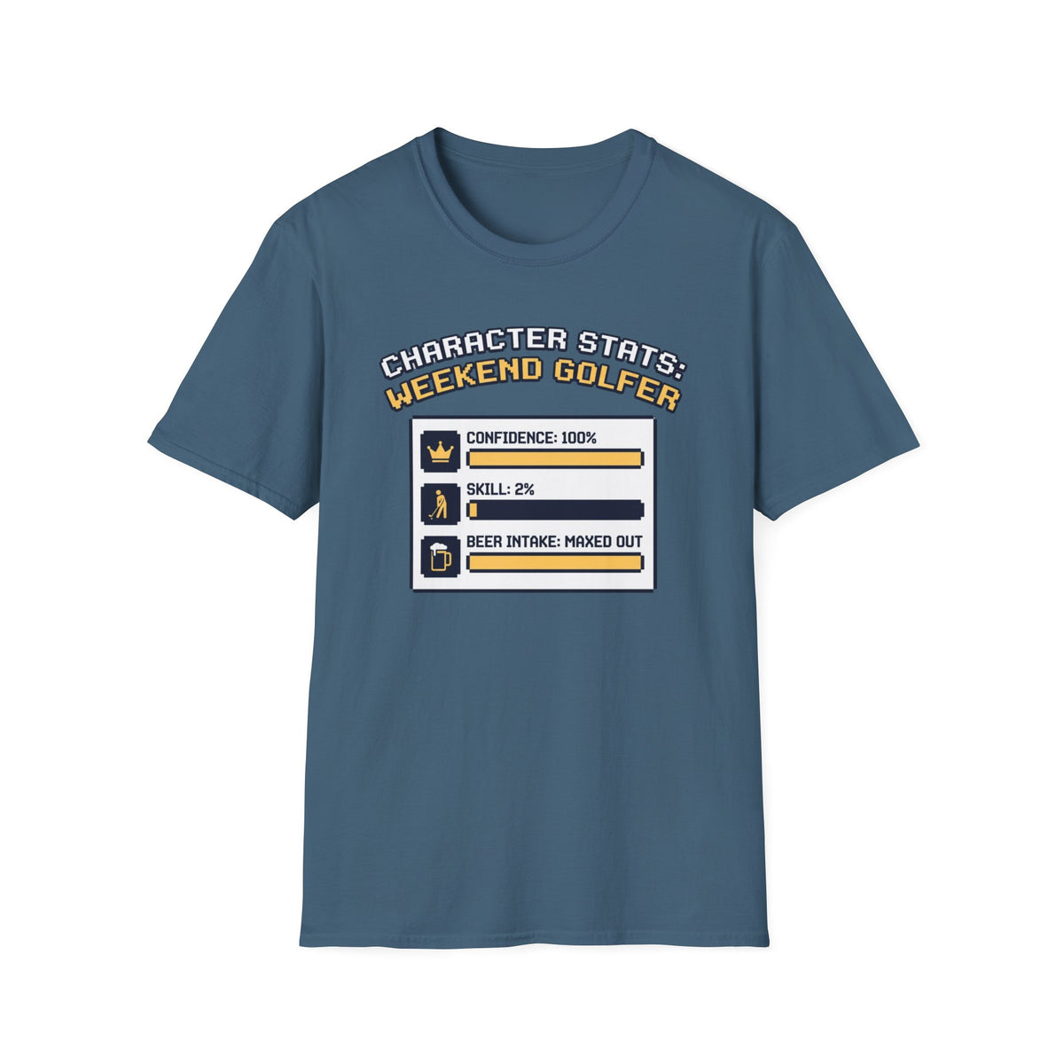 Character Stats Golf T-shirt
