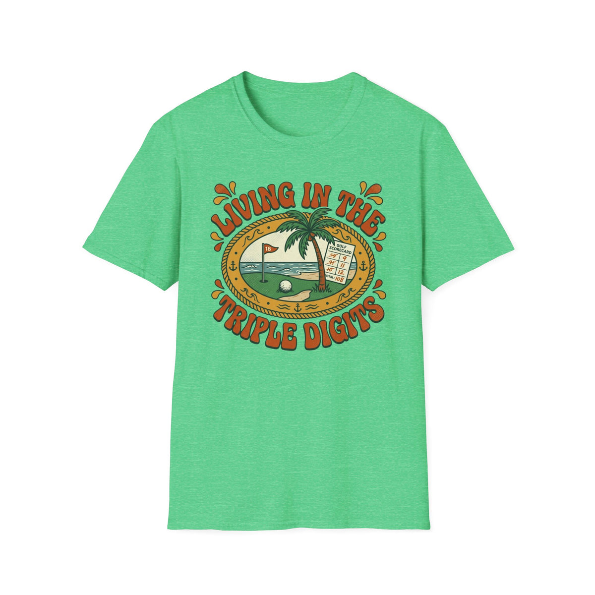 Living in the Triple Digits Golf T-shirt