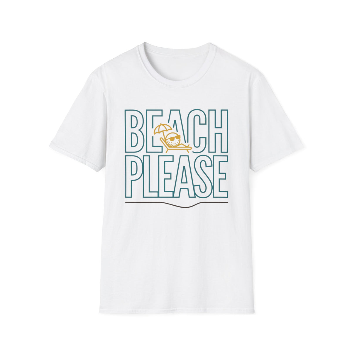Beach Please Golf T-shirt