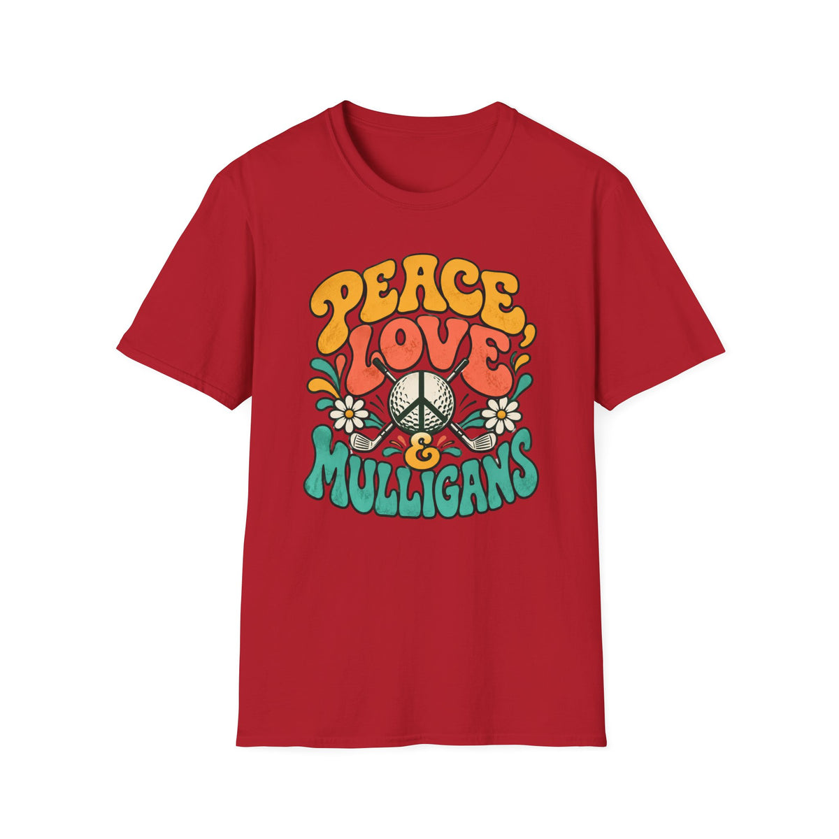Peace, Love & Mulligans Golf T-shirt