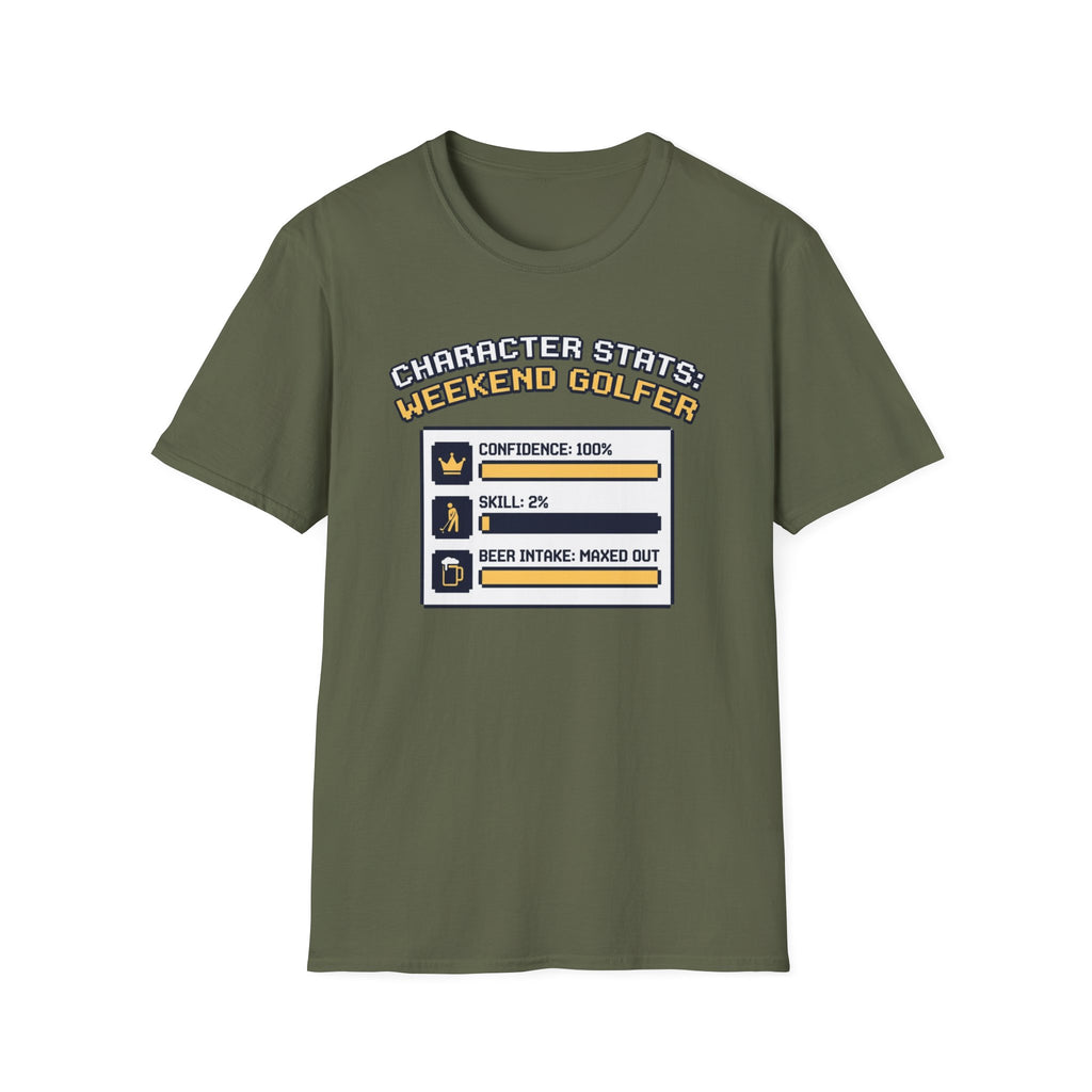 Character Stats Golf T-shirt