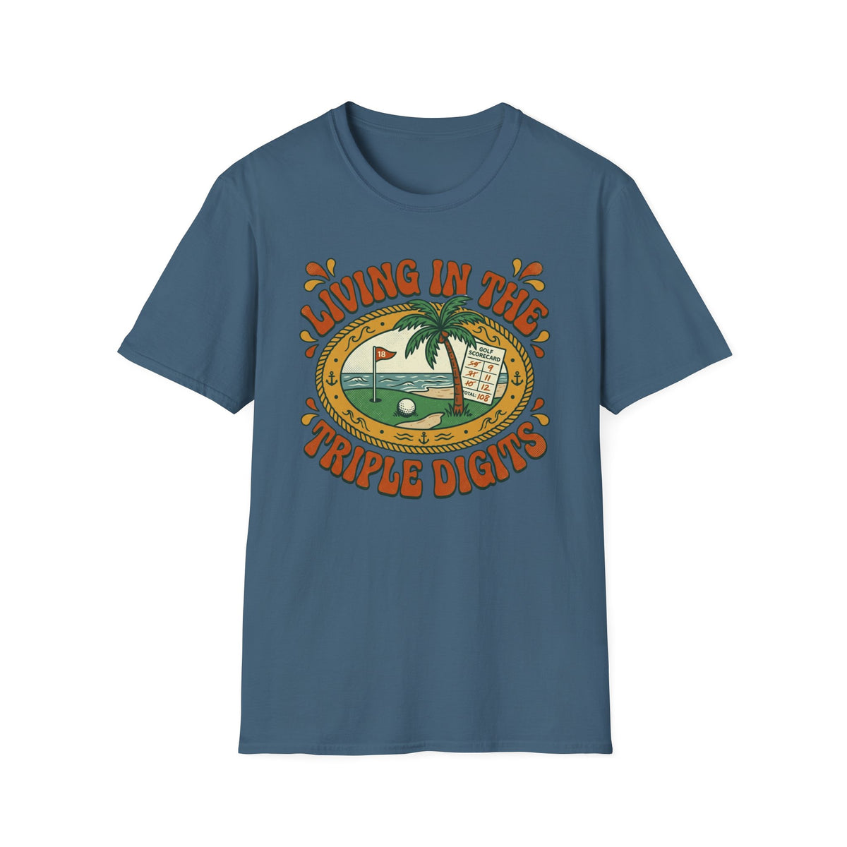 Living in the Triple Digits Golf T-shirt