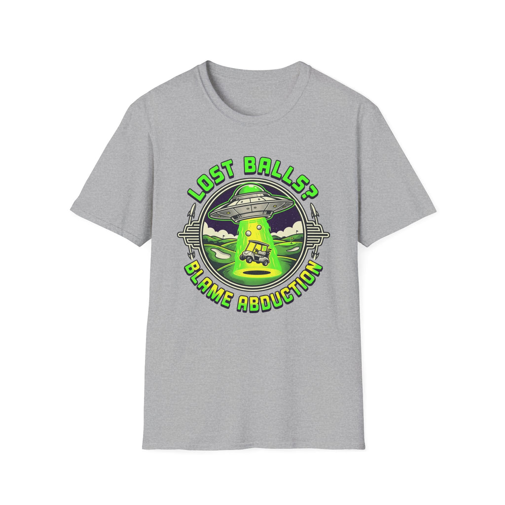 Blame Abduction Golf T-shirt
