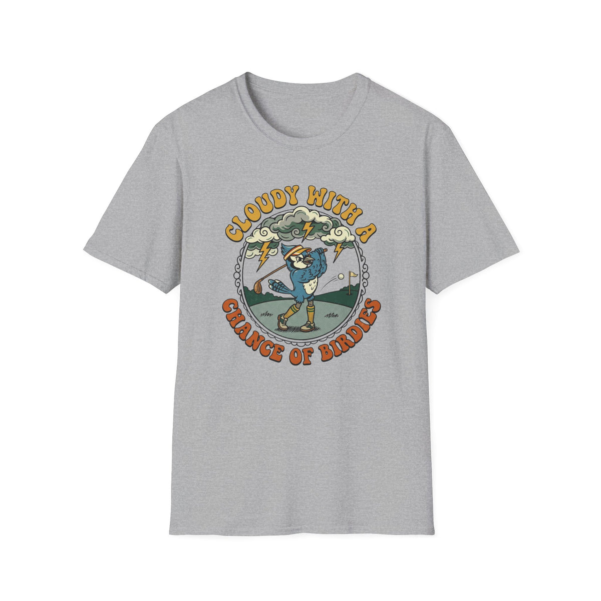 Cloudy with a chance of Birdies Golf T-shirt