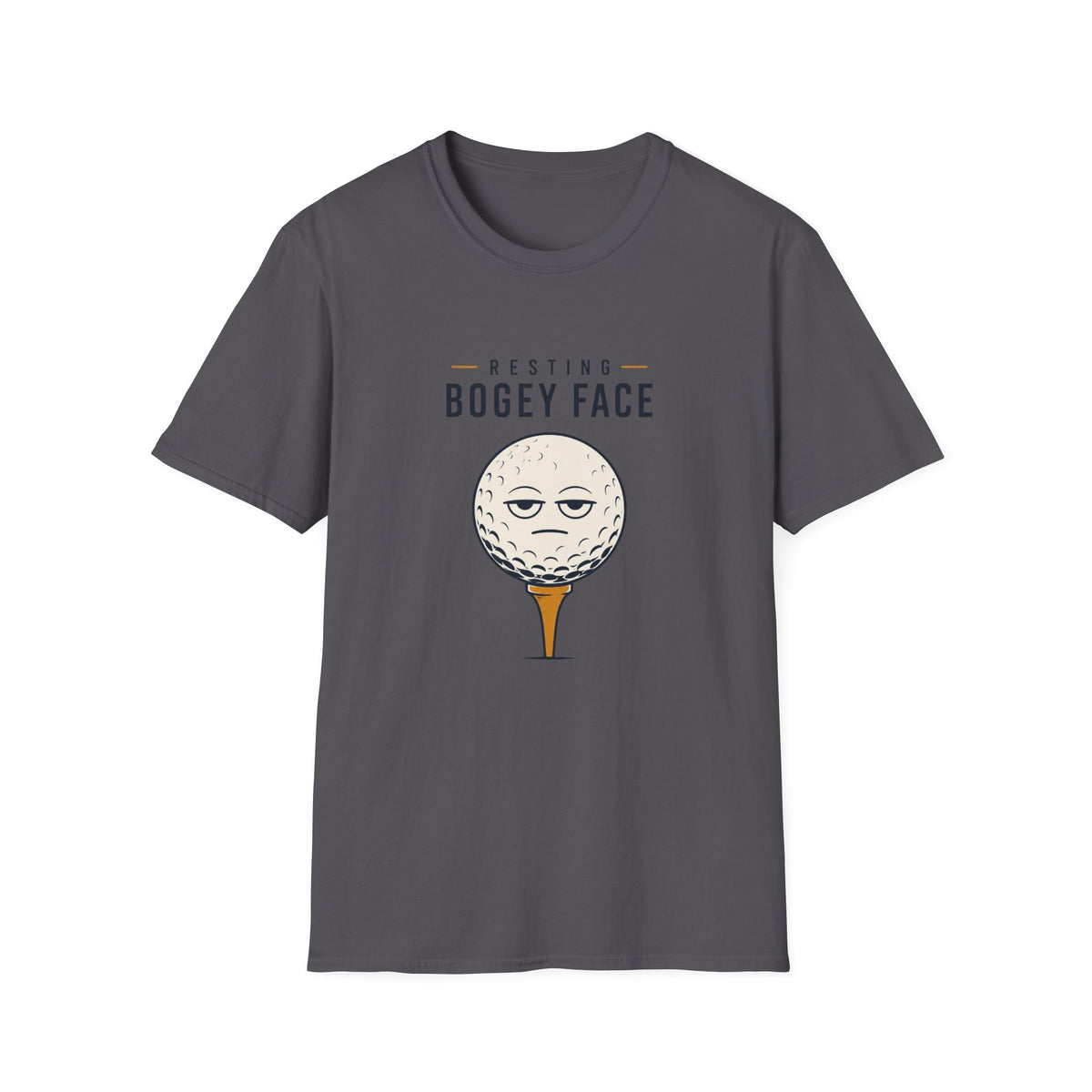Resting Bogey Face Golf T-shirt