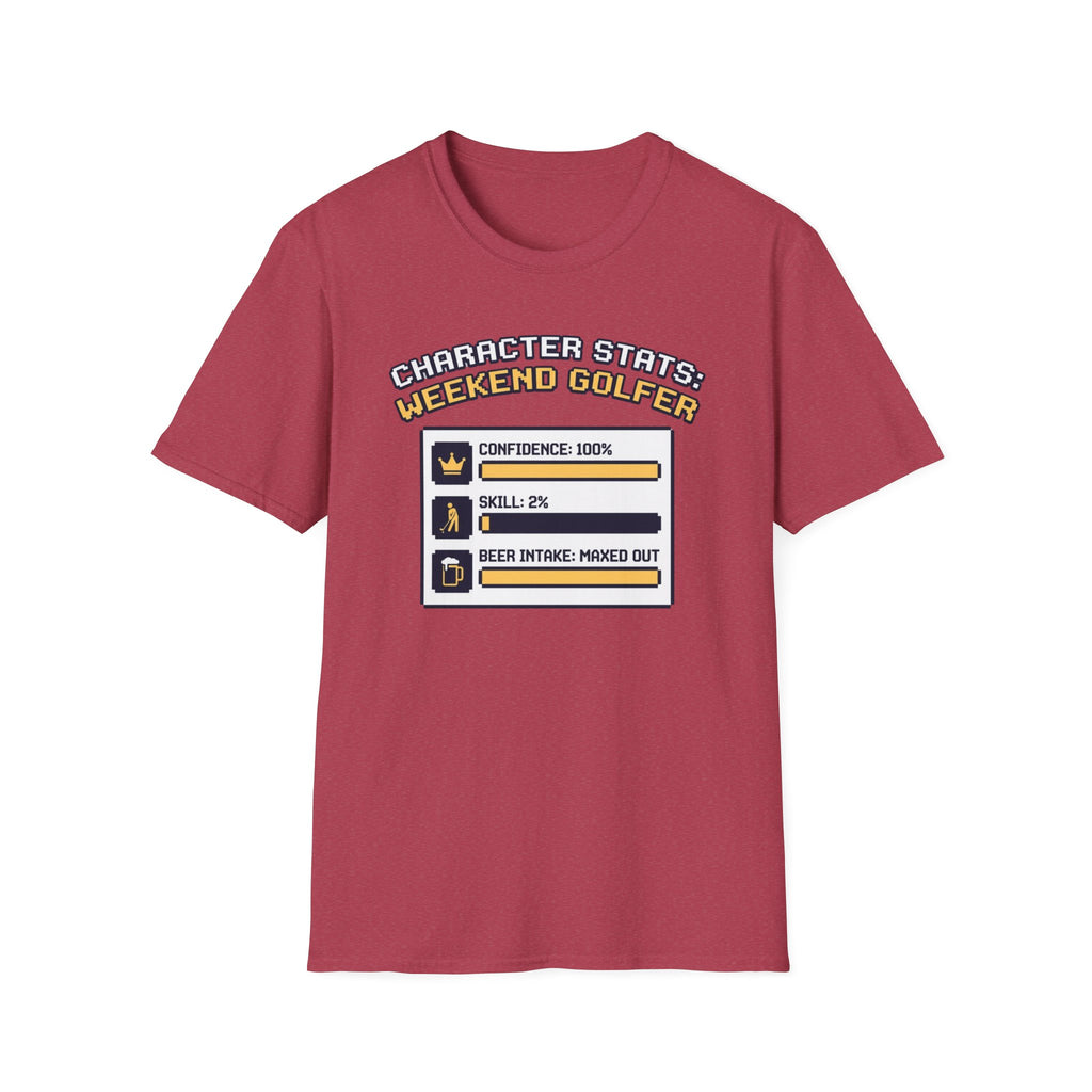 Character Stats Golf T-shirt