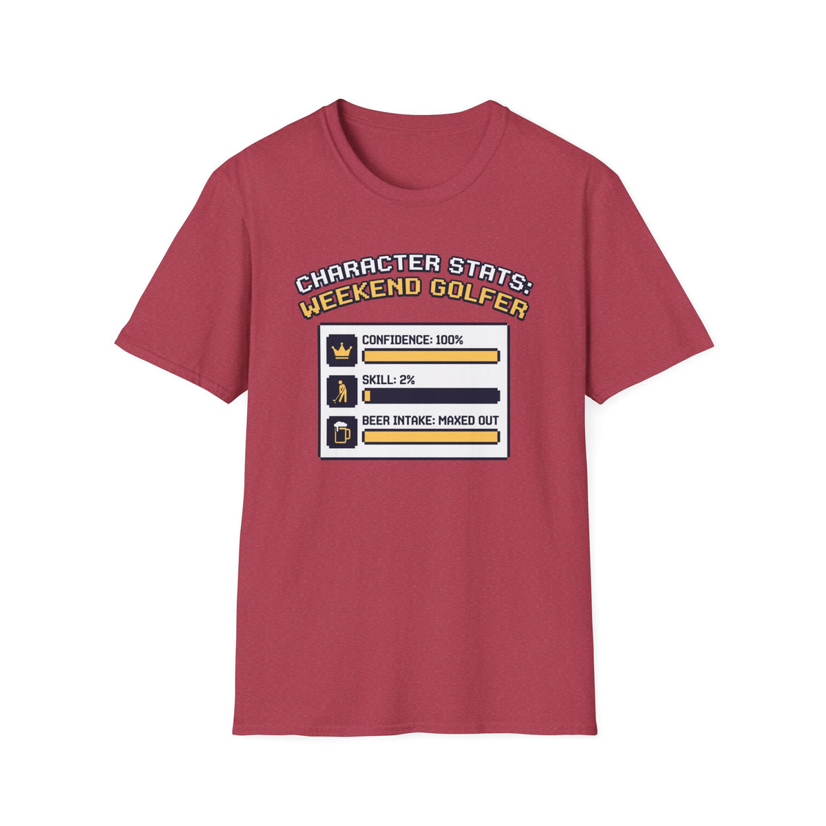 Character Stats Golf T-shirt